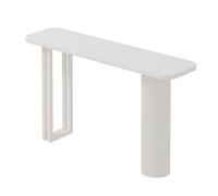 Console Table for Entryway, Accent Tables, Industrial Accent Entrance Table, Small Sofa Table Behind The Couch, for Living Room, Couch, Hallway, Foyer(White D,120cm/47.2in)