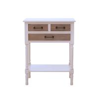 Console Table for Hallway, Pine Wood Wood Table for Home Decor with 3 Drawers Premier Housewares Natural One Size