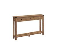 Console Table for Hallway Slim Sofa Table for Living Room Rustic Walnut, Honey Brown