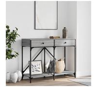 Console Table Grey Sonoma 100x39x78.5cm Engineered Wood Industrial Drawer Shelf