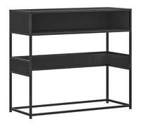(black) vidaXL Console Table Hall Accent End Table Tea Side Sofa Table Engineered Wood