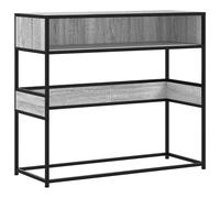vidaXL Console Table Grey Sonoma 90x35x80 cm Engineered Wood