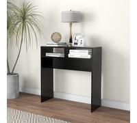 Vidaxl Console Table Black 78X30X80 Cm Engineered Wood Console Tables