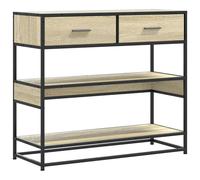 vidaXL Console Table Sonoma Oak 90x35x80 cm Engineered Wood