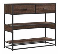 (brown oak) vidaXL Console Table Smoked Oak 90x35x80 cm Engineered Wood sofa table