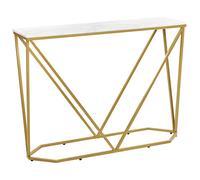 Beliani Console Table HAZEN Gold, White