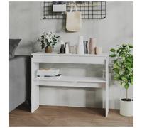 Console Table High Gloss White 80x30x80 cm Engineered Wood Slim Entry Shelf Unit