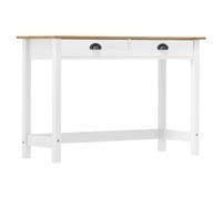 Console table Honey brown 110x45x74cm Solid pine wood 2 drawers compact hallway