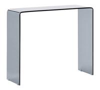 Beliani Console Table KENDALL Tempered Glass Black, Black
