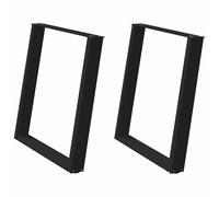 Console Table Legs U-Shaped Desk Legs Metal Bar Stand DIY 2 pcs Steel vidaXL