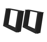 Console Table Legs U-Shaped Desk Legs Metal Bar Stand DIY 2 pcs Steel vidaXL