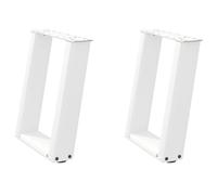 Console Table Legs U-Shaped Desk Legs Metal Bar Stand DIY 2 pcs Steel vidaXL