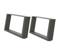 Console Table Legs U-Shaped Desk Legs Metal Bar Stand DIY 2 pcs Steel vidaXL