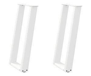 Console Table Legs U-Shaped Desk Legs Metal Bar Stand DIY 2 pcs Steel vidaXL