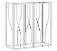 Console Table Living Toom Hallway Side Table Sofa Table Stainless Steel vidaXL