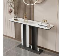 Console Table, Metal Frame Narrow Design for Entryway or Sofa, Space-Saving Solution