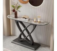 Console Table Modern with Metal Base - Entryway Sofa Table for Living Room, Hallway, Entrance