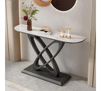 Console Table Modern with Metal Base - Entryway Sofa Table for Living Room, Hallway, Entrance