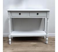 Console Table Moonstruck Grey 90x35x78cm 2-Drawer Medium Wood Tone Hallway Entry