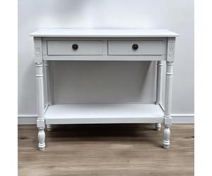 Console Table Moonstruck Grey 90x35x78cm 2-Drawer Medium Wood Tone Hallway Entry