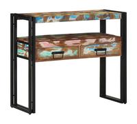 vidaXL Console Table Multicolour 90 x 33 x 75 cm Solid Reclaim Wood