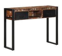 Console Table Multicolour Solid Reclaimed Wood 100x35x75 cm with Drawers.