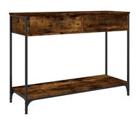 vidaXL Console Table Smoked Oak 100x34.5x75 cm Engineered Wood