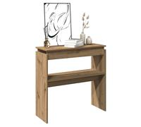 Console Table Smoked Oak 102x30x80cm Engineered Wood Minimalist Hallway Slim Fit