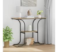 Console Table Sonoma oak 101 x 35 x 80.5 cm Engineered wood Berkfield Home Brown One Size
