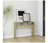 Console Table Sonoma Oak 105x30x80cm Engineered Wood Slim Hallway Console Entry