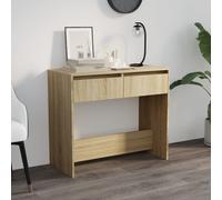 Console Table Sonoma Oak 89x41x76.5cm Engineered Wood Storage Drawers for Entry