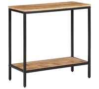 Console Table Tea End Table Accent Side Table Solid Rough Wood Mango vidaXL