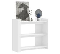 Console table White 100x35x90cm Engineered Wood Slim Storage Shelf for Entryway