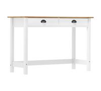Console Table with 2 Drawers Wooden Accent Tea Table Solid Wood Pine vidaXL