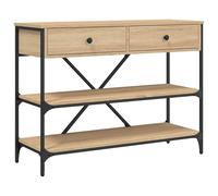 (black, 100 x 34.5 x 75 cm) vidaXL Console Table with Drawers and Shelves Side End Table Engineered Wood