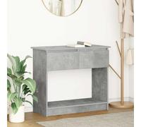 Console Table with Drawers Concrete Grey 85.5x38.5x74.5 cm Berkfield Home Grey One Size