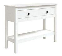 Console Table with Drawers Shelf Solid Wood Sideboard Hallway Storage Tables