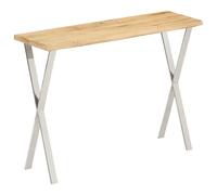 Console Table with Live Edge Hallway Coffee Solid Wood Mango vidaXL