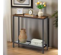 Console Table With Mesh Shelf Rafaelo Mobilia Brown One Size