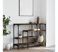 Console Table with Shelves Hallway Accent End Table Engineered Wood vidaXL