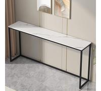 Console Tables Storage Hallway Desk for Hallway Narrow Side Table，Console Table, Narrow Sofa Table, Entrance Table, Metal Frame Behind Couch Table, Rock board Foyer Table, Accent Hallway Tab