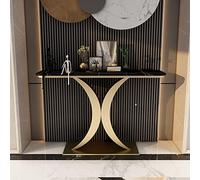 Console Tables Storage Hallway Desk for Hallway Narrow Side Table，Scratch Resistant Stone Console Table, Italian Style Rock Slab Design for Porch Entry, Home Wall Art, and Desk Use