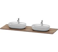 Console Unit Duravit Luv Solid wood, Double washbasin 1783x595mm American walnut Matt LU9462B7777