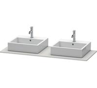 Console Unit Duravit XSquare double washbasin 1400x550mm Nordic white Satin Matt XS063GB3939 XS063GB3939