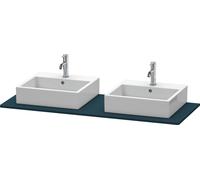 Console Unit Duravit XSquare double washbasin 1400x550mm Satin Night Blue XS063GB9898 XS063GB9898