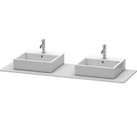 Console Unit Duravit XSquare double washbasin 1600x550mm Nordic white Satin Matt XS063HB3939 XS063HB3939