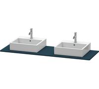 Console Unit Duravit XSquare double washbasin 1600x550mm Satin Night Blue XS063HB9898 XS063HB9898