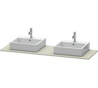 Console Unit Duravit XSquare double washbasin 1600x550mm Taupe Satin Matt XS063HB6060 XS063HB6060