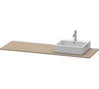 Console Unit Duravit XSquare right basin 1600x550mm Linen Matt XS060HR7575 XS060HR7575