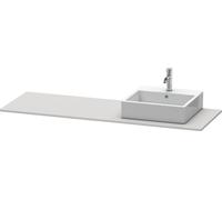 Console Unit Duravit XSquare right basin 1600x550mm Nordic white Satin Matt XS060HR3939 XS060HR3939